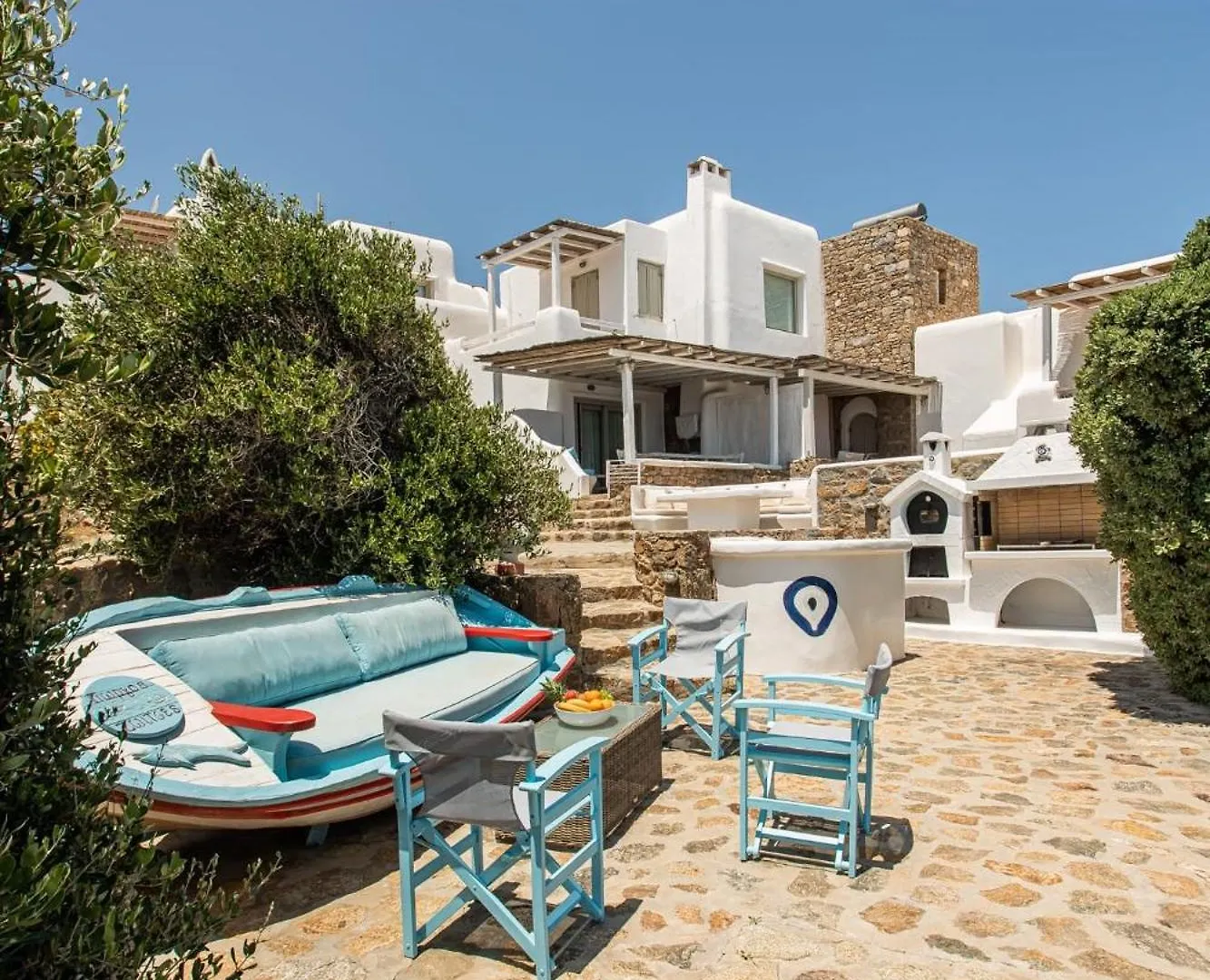 Magnificent Mykonos Apartment Apartment Nexus 2 Bedrooms Private Terrace With Jacuzzi Outdoor Dining Area Bbq Kalafatis