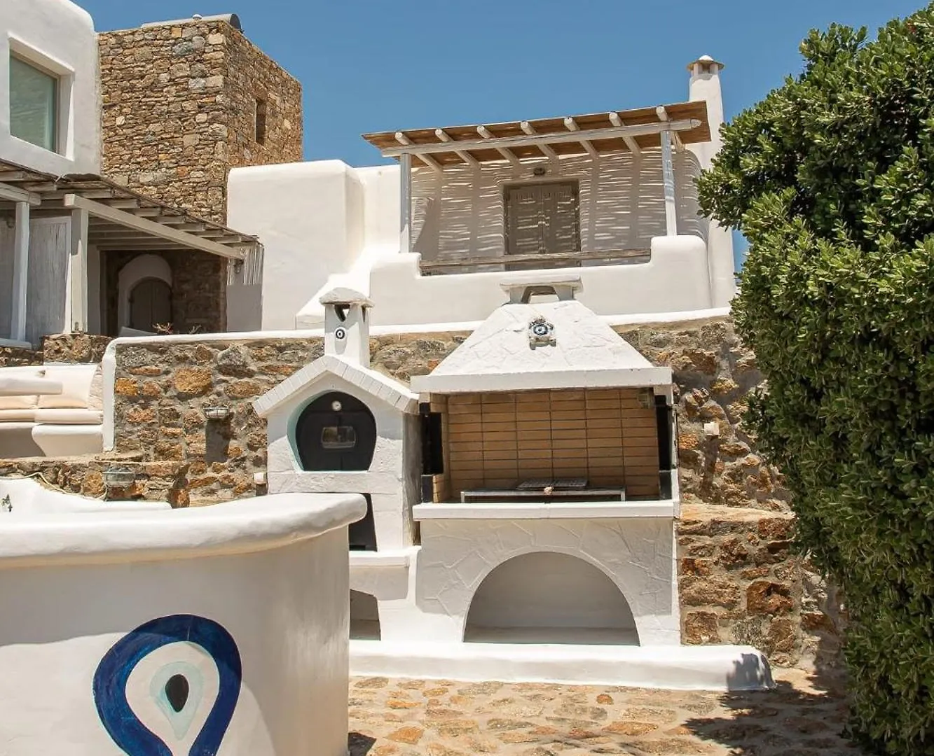 Magnificent Mykonos Apartment Apartment Nexus 2 Bedrooms Private Terrace With Jacuzzi Outdoor Dining Area Bbq Kalafatis 0*,
