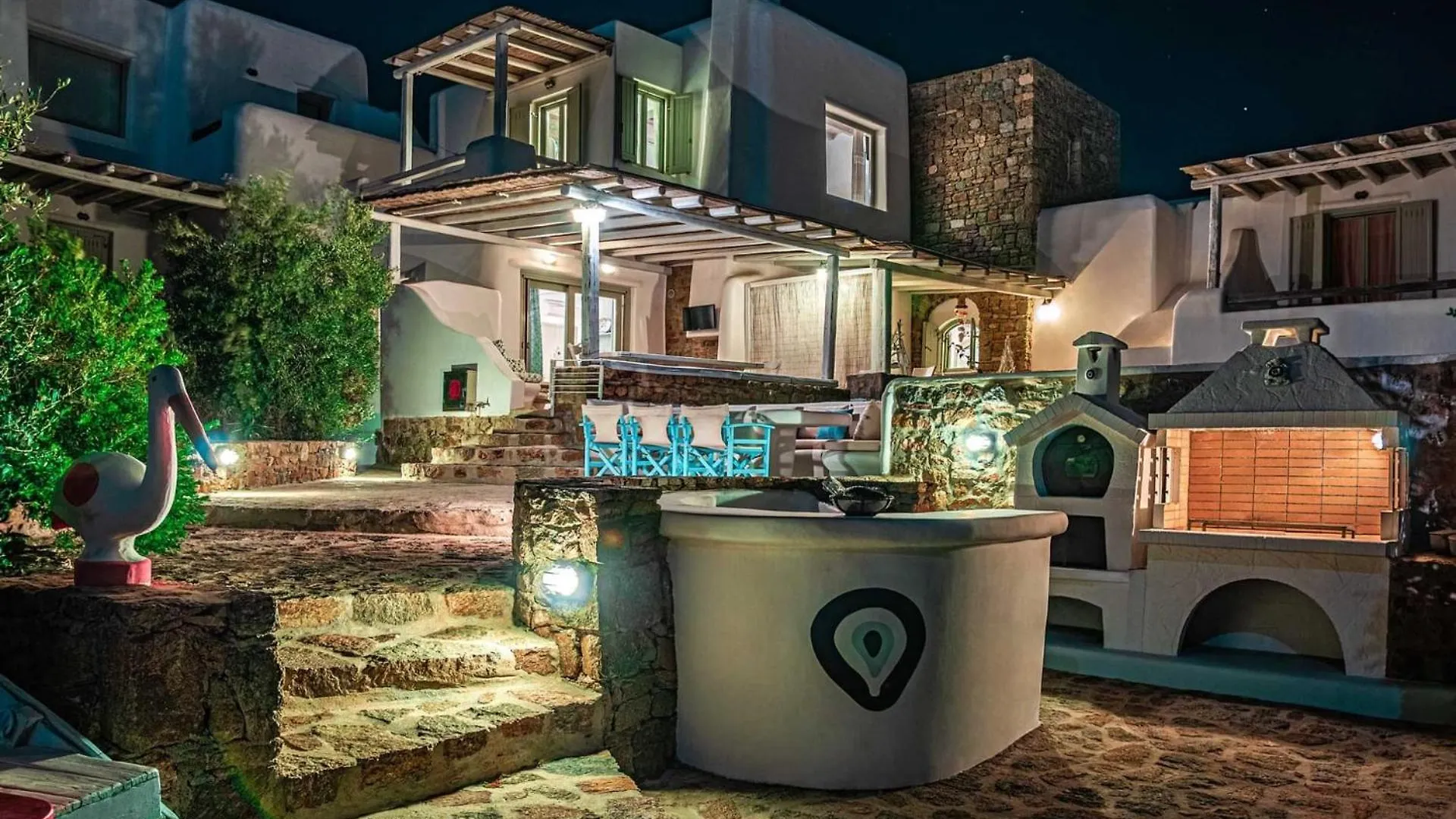 Magnificent Mykonos Apartment Apartment Nexus 2 Bedrooms Private Terrace With Jacuzzi Outdoor Dining Area Bbq Kalafatis Grèce